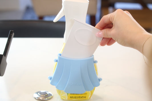 Gunk Gal Scraper | Kitchen Tool for Burnt Food & Tough Messes (Light Blue)