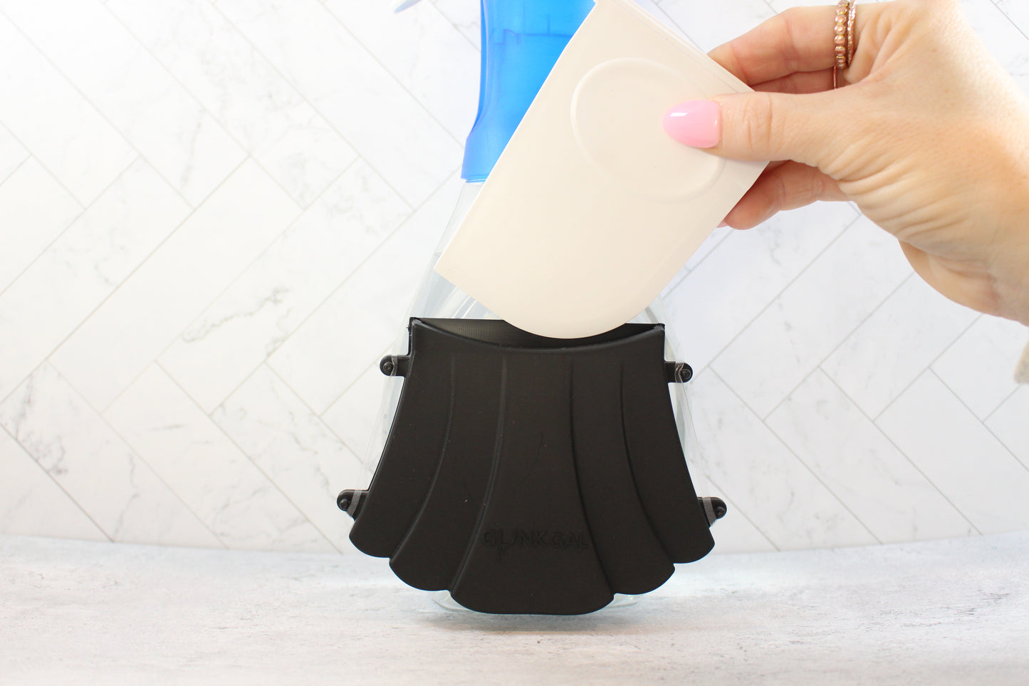 Gunk Gal Scraper | Kitchen Tool for Burnt Food & Tough Messes (Black)