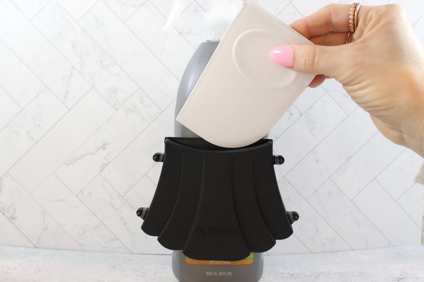 Gunk Gal Scraper | Kitchen Tool for Burnt Food & Tough Messes (Black)