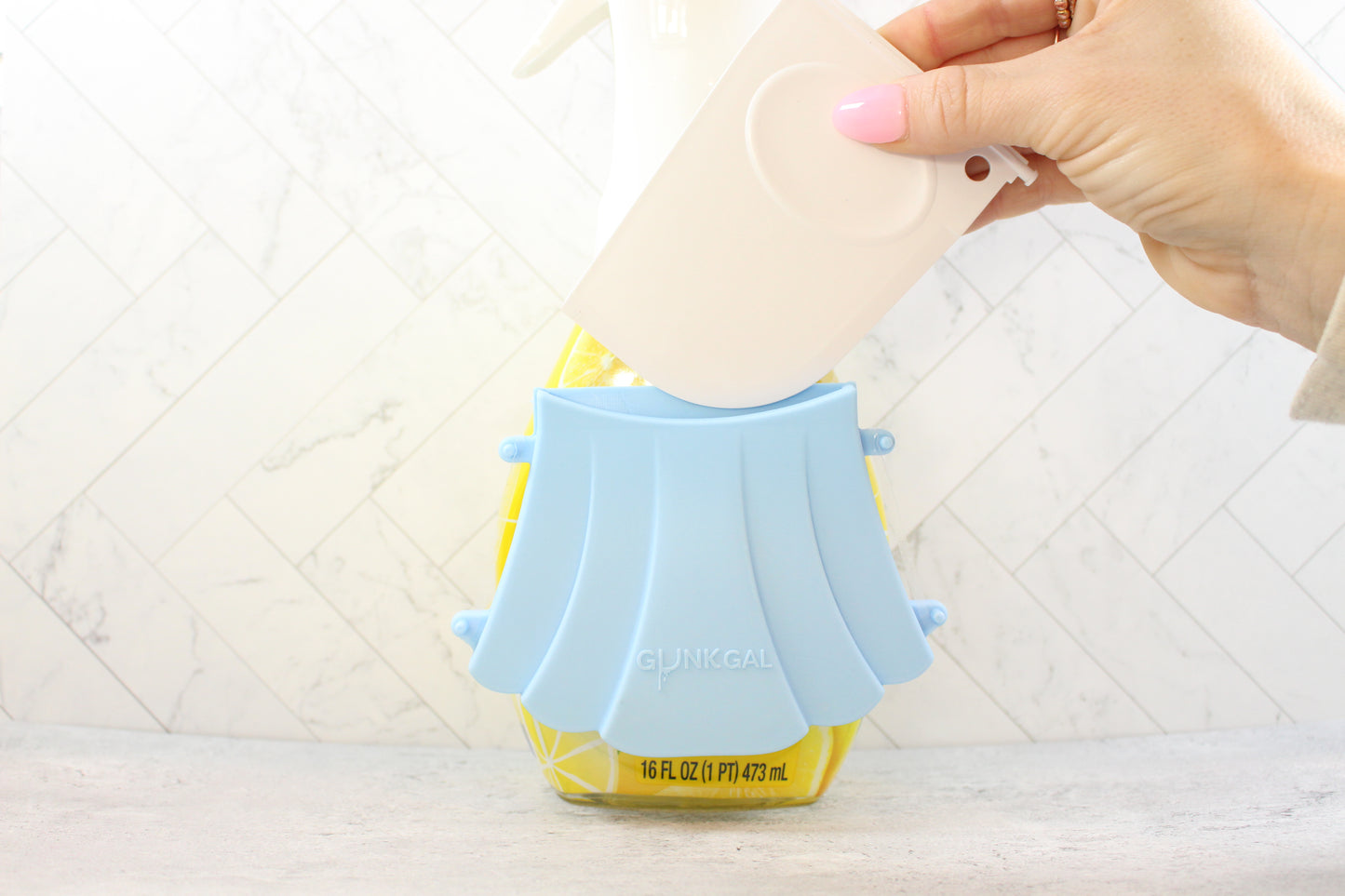 Gunk Gal Scraper | Kitchen Tool for Burnt Food & Tough Messes (Light Blue)
