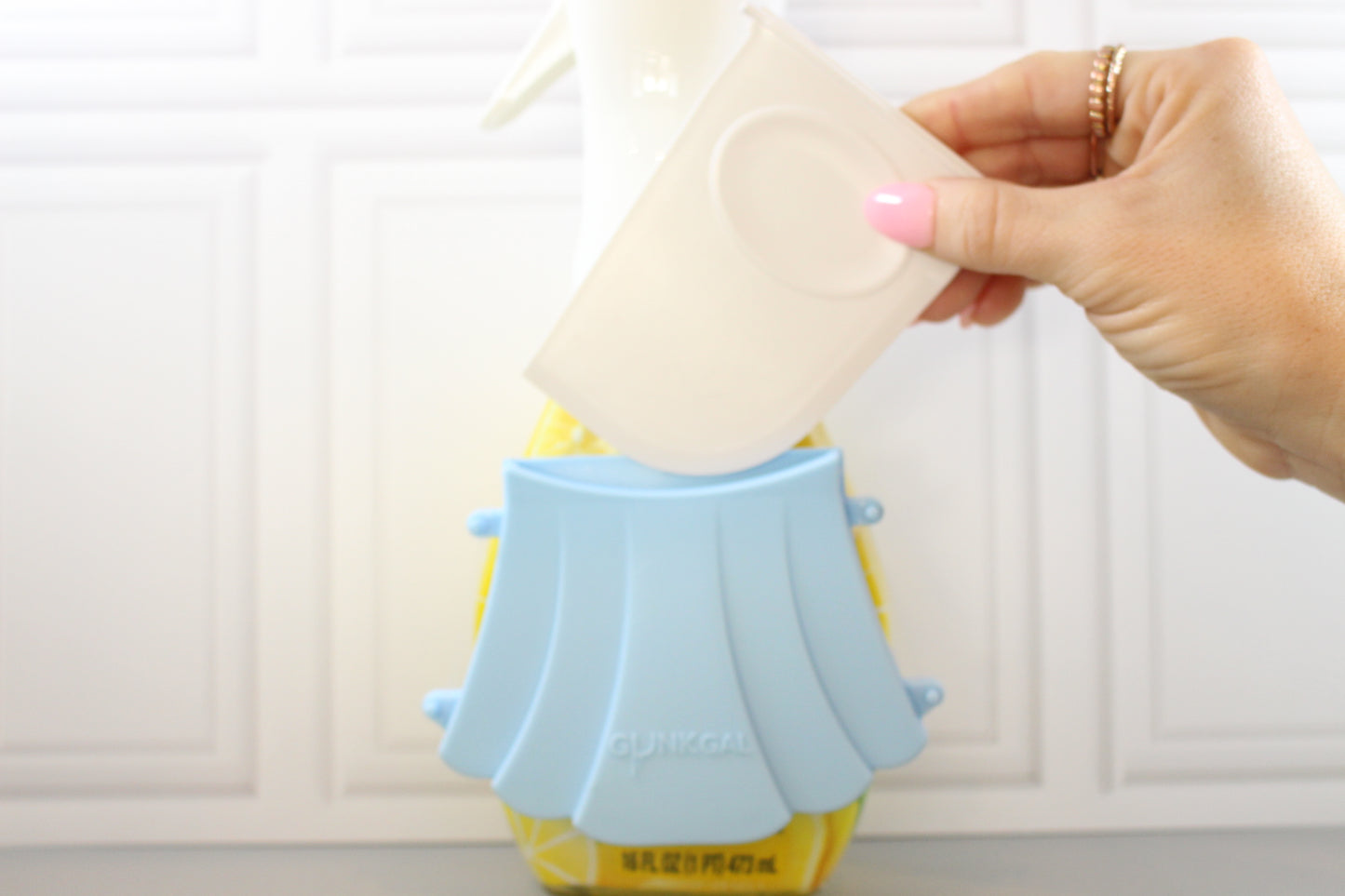 Gunk Gal Scraper | Kitchen Tool for Burnt Food & Tough Messes (Light Blue)