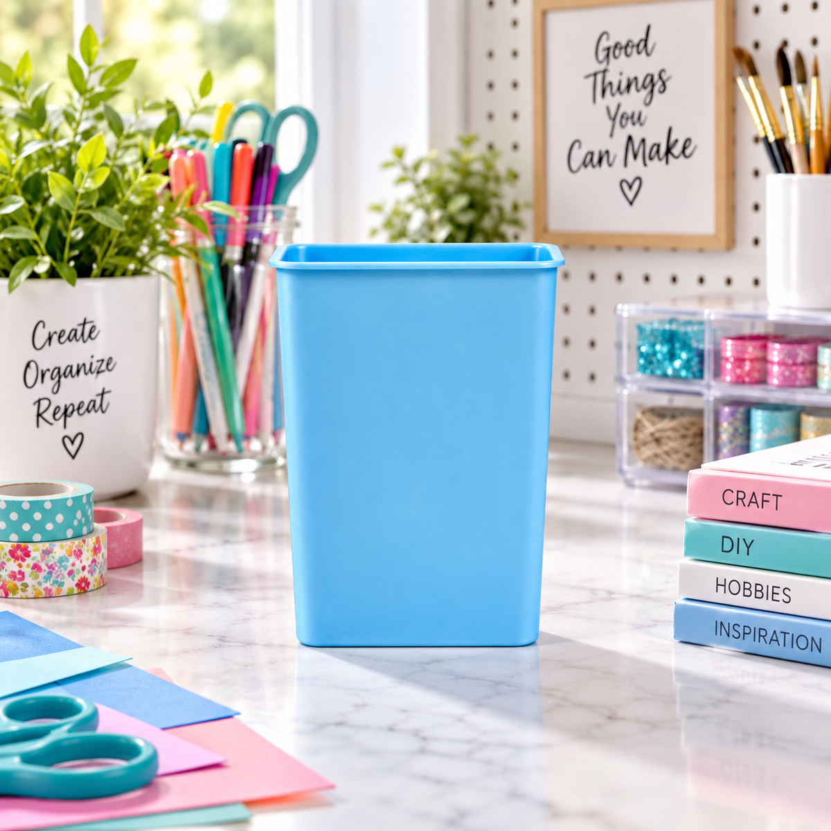 Gunk Gal Clean Station Cup | Sink Caddy & Sponge Holder – Light Blue