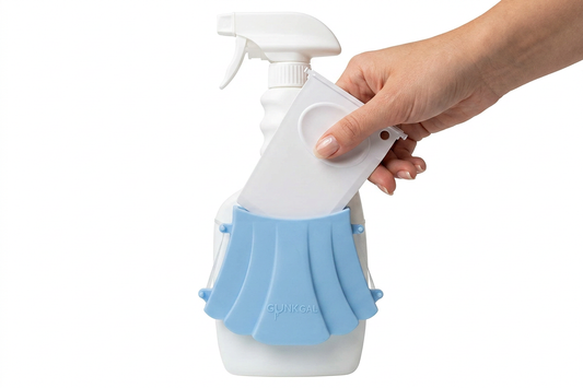 Gunk Gal Scraper | Kitchen Tool for Burnt Food & Tough Messes (Light Blue)