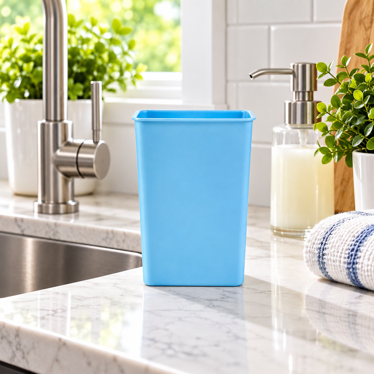 Gunk Gal Clean Station Cup | Sink Caddy & Sponge Holder – Light Blue