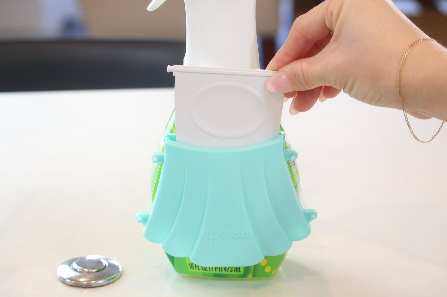 Gunk Gal Scraper | Kitchen Tool for Burnt Food & Tough Messes (Teal)