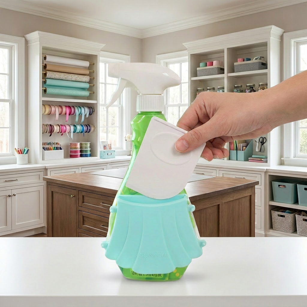 Gunk Gal Wrap-Around Spray Bottle Scraper | Teal
